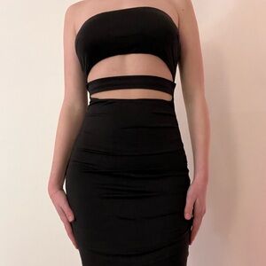 Princess Polly Black Cutout Dress
